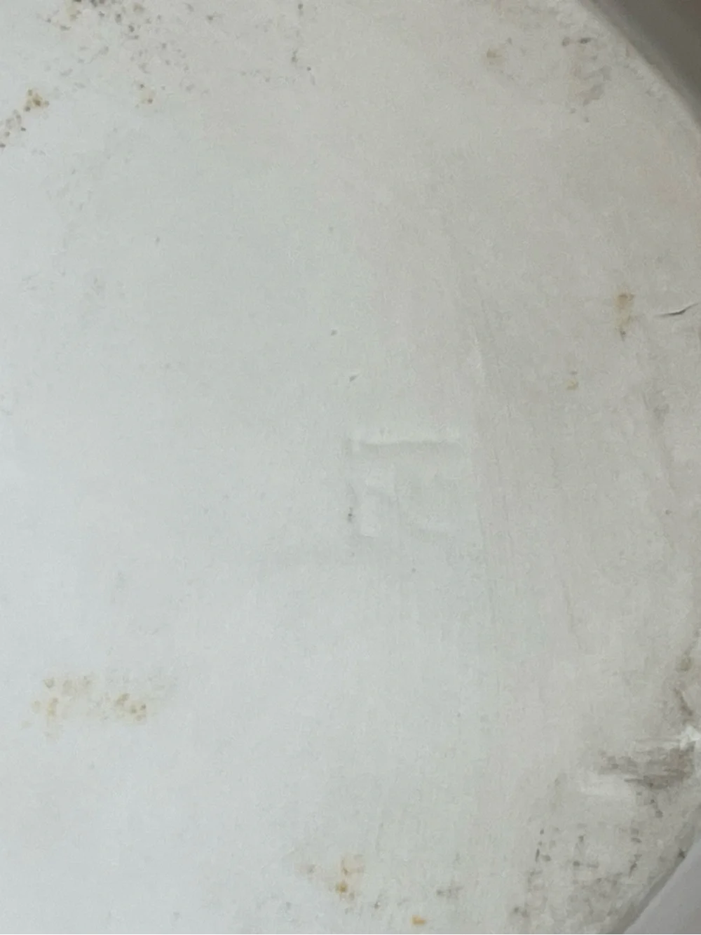 Vintage French Ironstone Serving Bowl White Oval Shell Handles Farmhouse